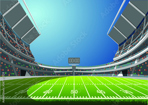 American football arena field. vector design. eps 10