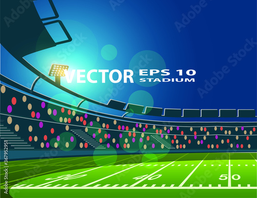 American football arena field. vector design. eps 10 © Kalawin