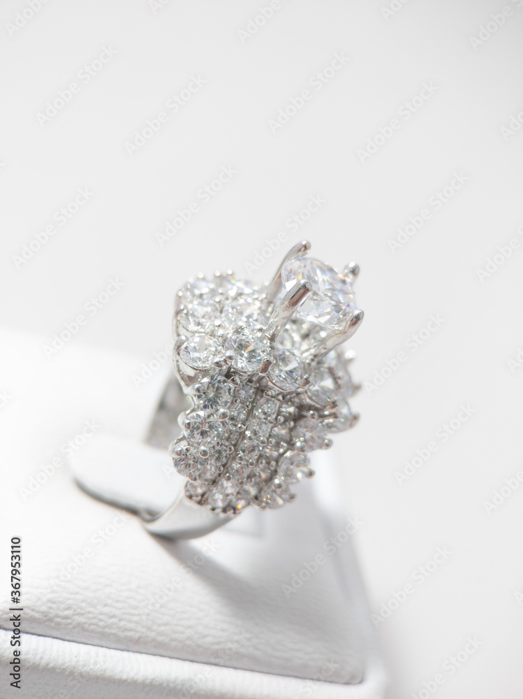 Fototapeta premium silver wedding rings