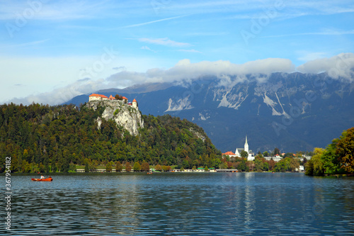 Wallpaper Mural Medieval Bled castle above Lake Bled in Slovenia. Torontodigital.ca