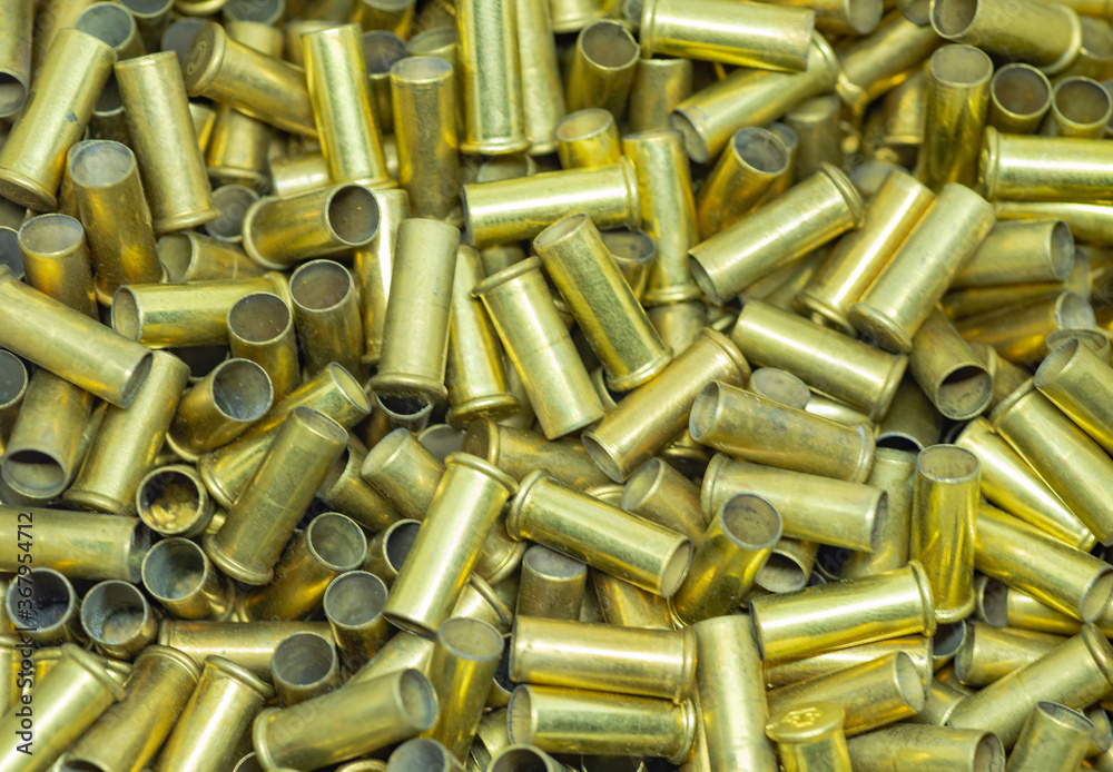 The shells of the guns that were shot The shells of the guns that were shot