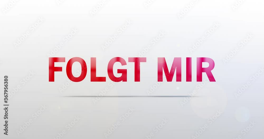 Folgt mir. Partikel Logo. Text Animation. Rotes Logo auf Hintergrund weiß/grau. Drehung. Hochwertiges 4k Video Folgt mir. Partikel Logo. Text Animation. Rotes Logo auf Hintergrund weiß/grau. Drehung. Hochwertiges 4k Video