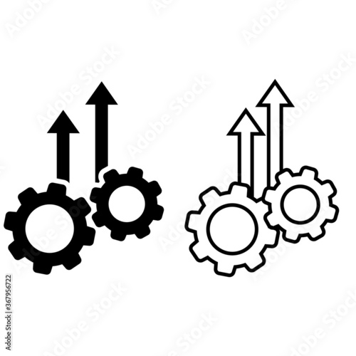 Efficiency icon vector set. Operational excellence illustration sign collection. innovation symbol.