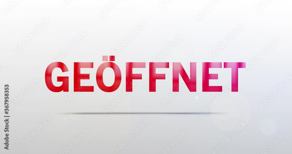 Geöffnet. Partikel Logo. Text Animation. Rotes Logo auf Hintergrund weiß/grau. Drehung. Hochwertiges 4k Video Geöffnet. Partikel Logo. Text Animation. Rotes Logo auf Hintergrund weiß/grau. Drehung. Hochwertiges 4k Video