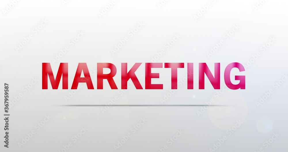 Marketing. Partikel Logo. Text Animation. Rotes Logo auf Hintergrund weiß/grau. Drehung. Hochwertiges 4k Video Marketing. Partikel Logo. Text Animation. Rotes Logo auf Hintergrund weiß/grau. Drehung. Hochwertiges 4k Video