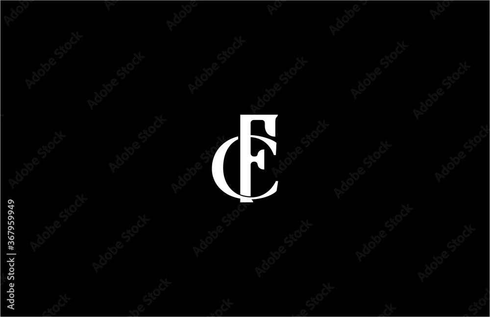 Vector Linked Monogram Elegance Letter FC Logo Vector Linked Monogram Elegance Letter FC Logo