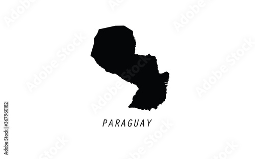 Paraguay map vector illustration