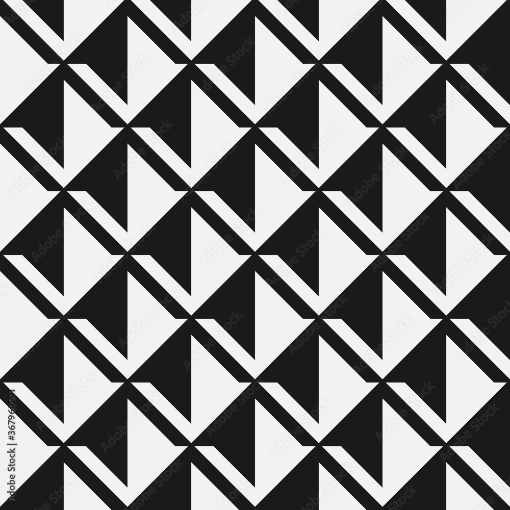 Fototapeta premium Seamless abstract geometric pattern with elements of rhombus
