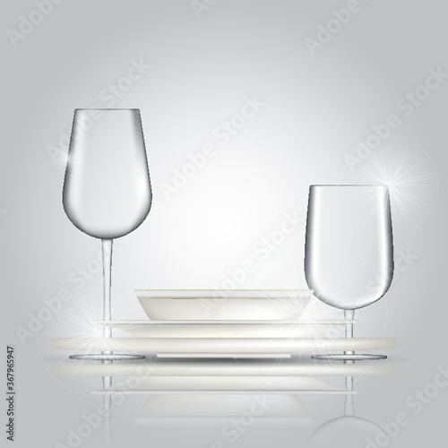 plates and glassware