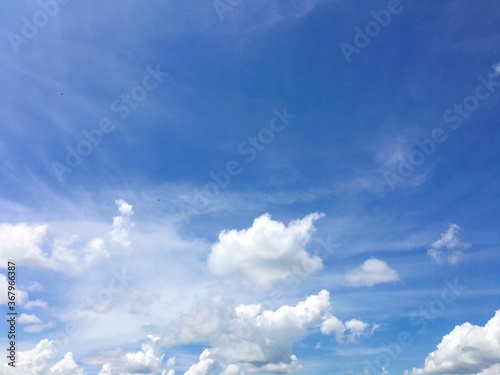 cloudy blue sky