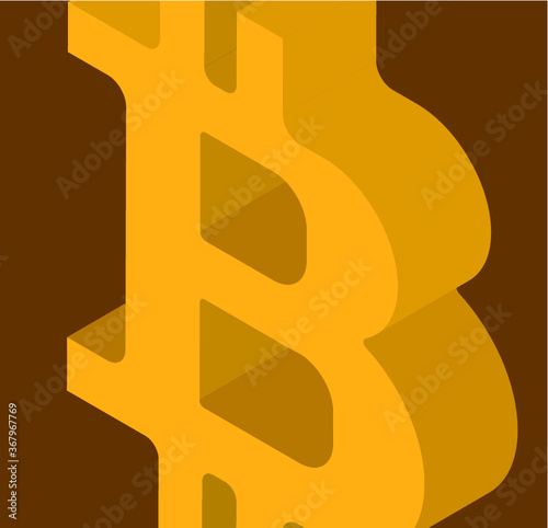 Set of Bitcoin signs icons, internet money vector