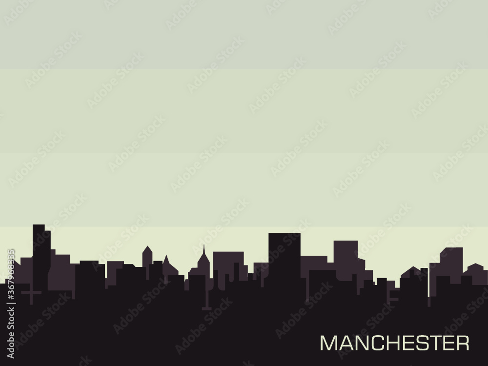 Manchester,England city skyline