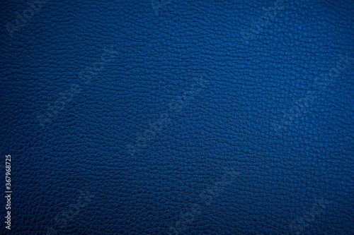 Dark blue leather texture can be use as background 