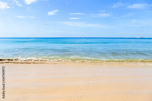 Beautiful summer beach in South of Thailand, holiday and vacation destination in Asia, season and weather concept