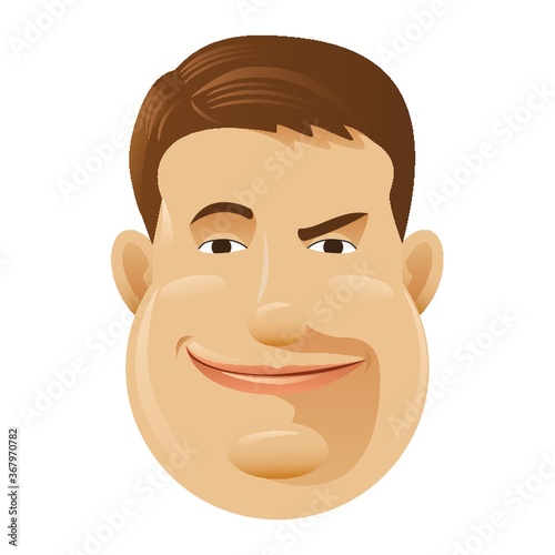man unpleasant smile