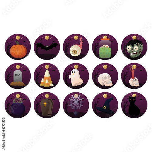 halloween themed vectors