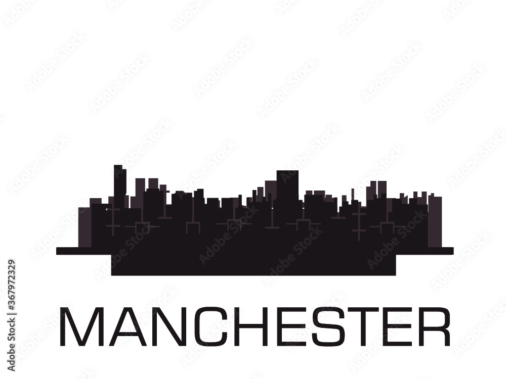 Obraz premium Manchester,England city cityscape, skyline 