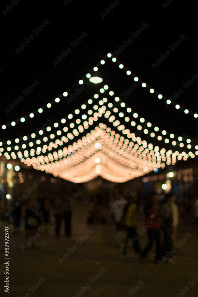 Festival Event Party Blurred Bokeh out of focus Background with people