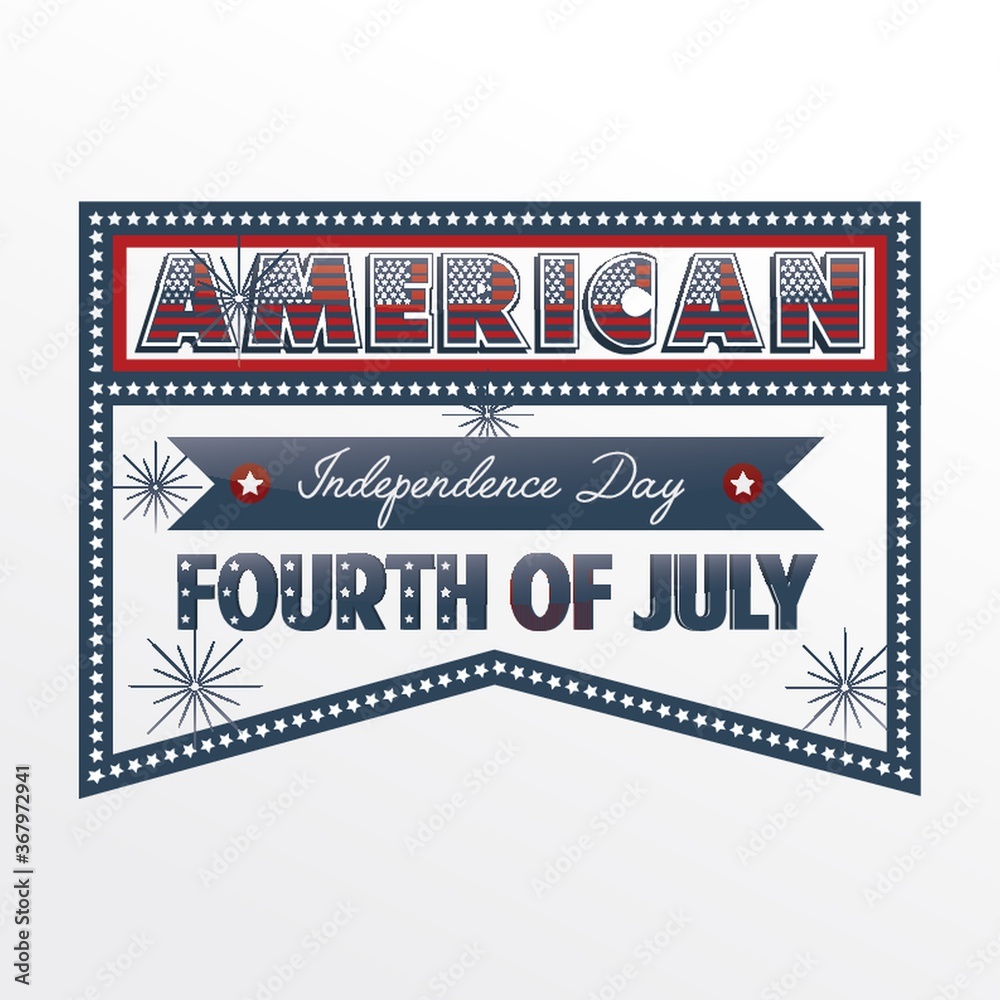 american independence day label