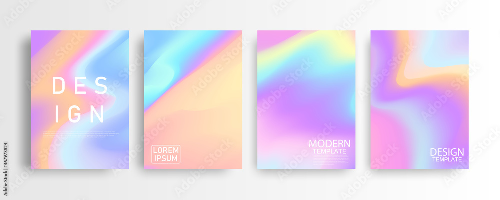 Abstract mockup Pastel colorful gradient background A4 concept for your graphic colorful design, Layout Design Template for Brochure
