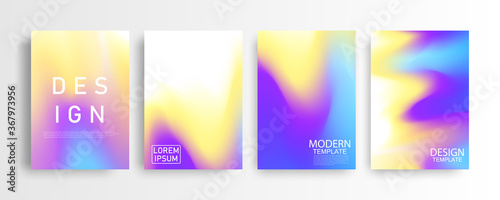 Abstract mockup Pastel colorful gradient background A4 concept for your graphic colorful design, Layout Design Template for Brochure