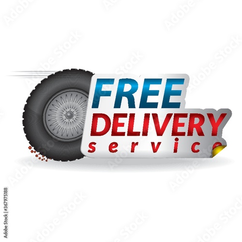 free delivery label