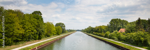 Carta da parati Datteln-Hamm-Kanal, Stockum, Werne, Ruhrgebiet, Nordrhein-Westfalen, Deutschland