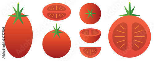 Vegetables and fruits illustration