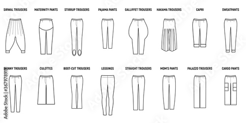 Trousers for woman set.