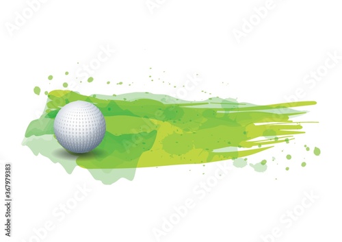 golf ball in golf course