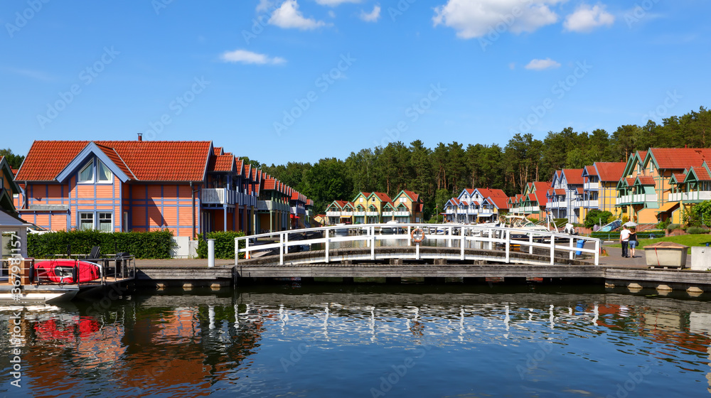 Fototapeta premium Hafendorf Rheinsberg