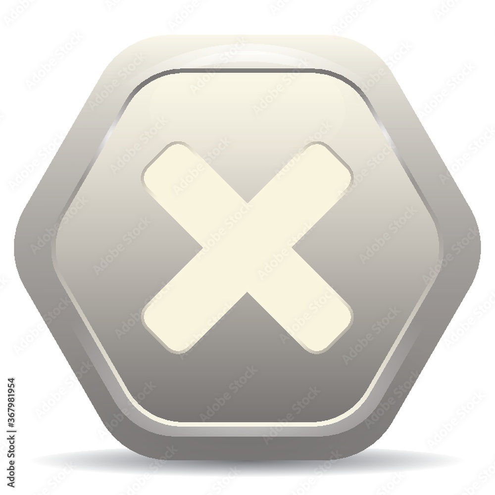 Obraz premium cancel button