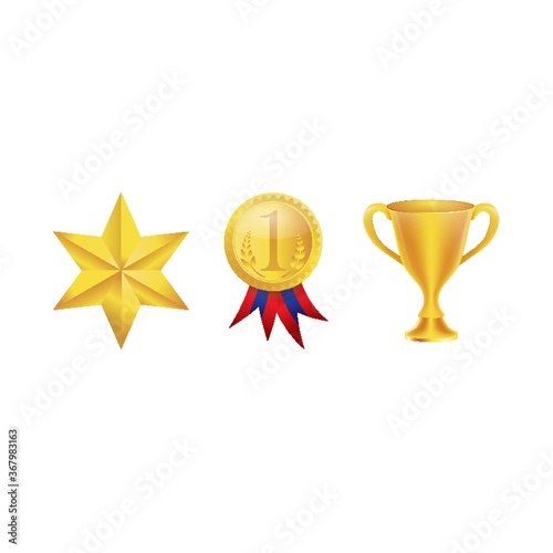 Set of various awards
