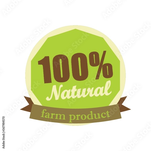 natural farm product label