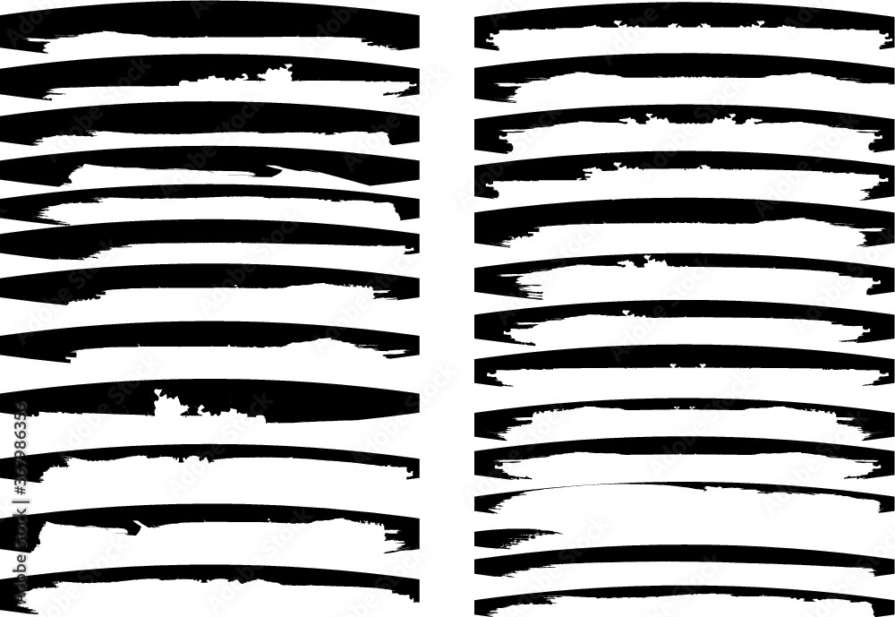 Grunge Paint Roller . Vector brush Stroke . Distressed banner . Black stripes isolated. paintbrush collection . Modern Textured shape . Dry border in Black . Bulge lines Grunge Paint Roller . Vector brush Stroke . Distressed banner . Black stripes isolated. paintbrush collection . Modern Textured shape . Dry border in Black . Bulge lines