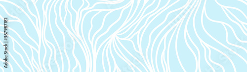 Abstract wavy background. Hand drawn abstract waves. Waved pattern. Colored illustration for banner, flyer or poster