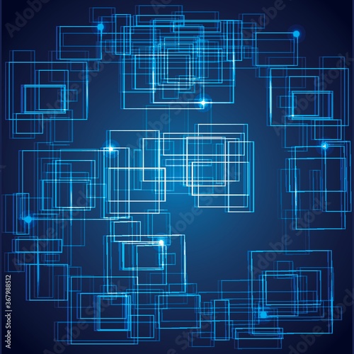 abstract computer blue background