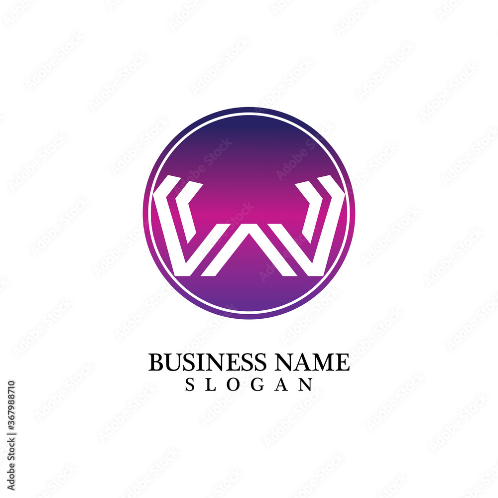W Letter Logo Business Template Vector icon W Letter Logo Business Template Vector icon