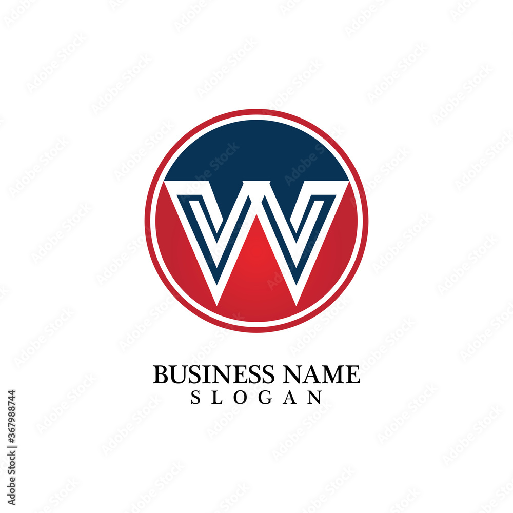 W Letter Logo Business Template Vector icon W Letter Logo Business Template Vector icon