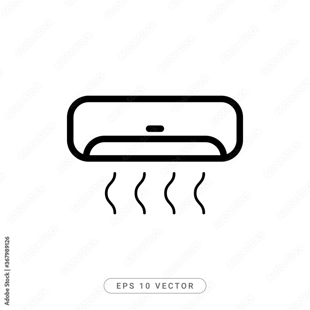 Air Conditioner Flat Icon Vector illustration - EPS 10 Vector Air Conditioner Flat Icon Vector illustration - EPS 10 Vector