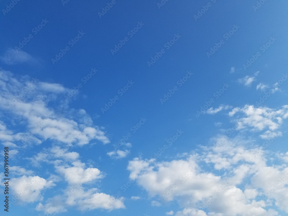 blue sky with clouds