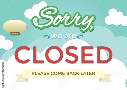 sorry we are closed background