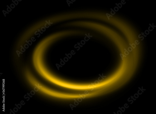 Abstract circle bright golden background