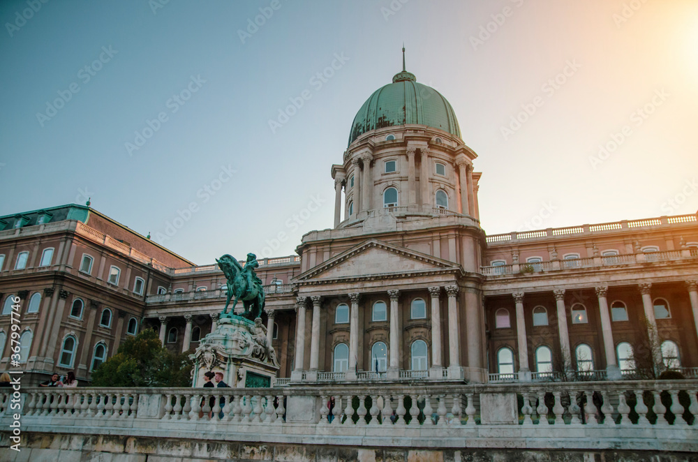 Hungarian National Gallery sunset view