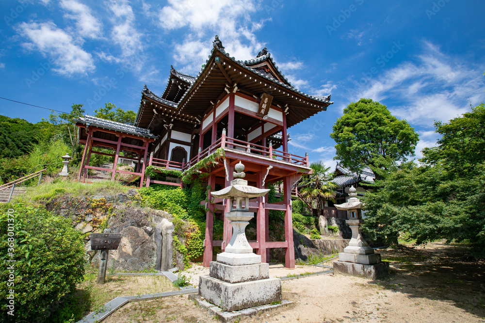 たけはら町並み保存地区 -普明閣（西方寺）- 安芸の小京都