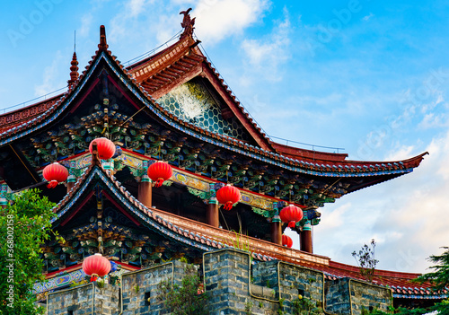 Traditional chinese pagoda in Dali, China