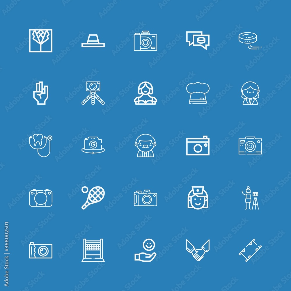 Editable 25 professional icons for web and mobile