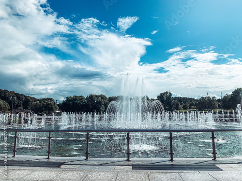 fountain in the park of versailles