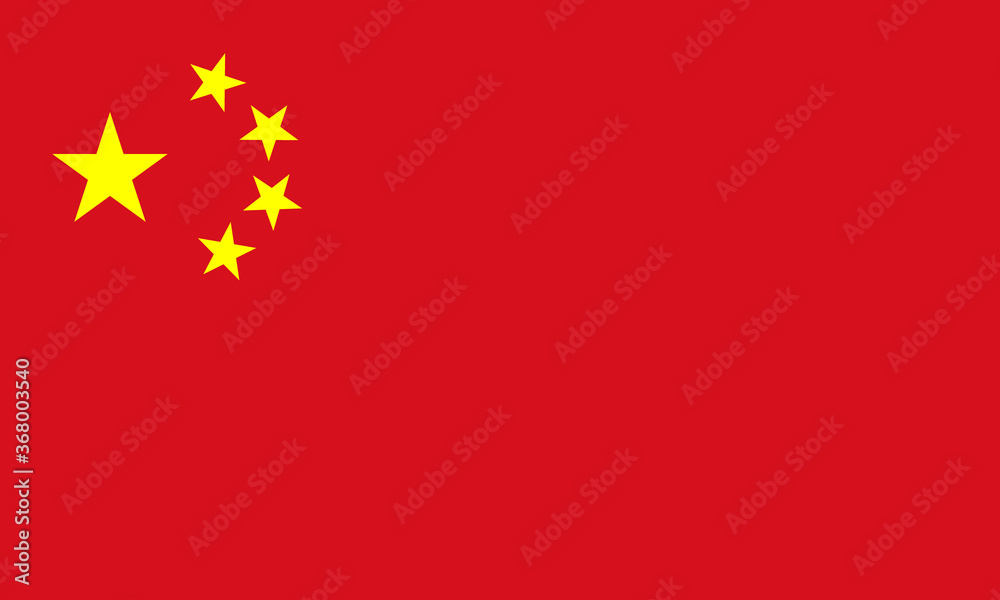 China flag background, vector art illustration. China flag background, vector art illustration.