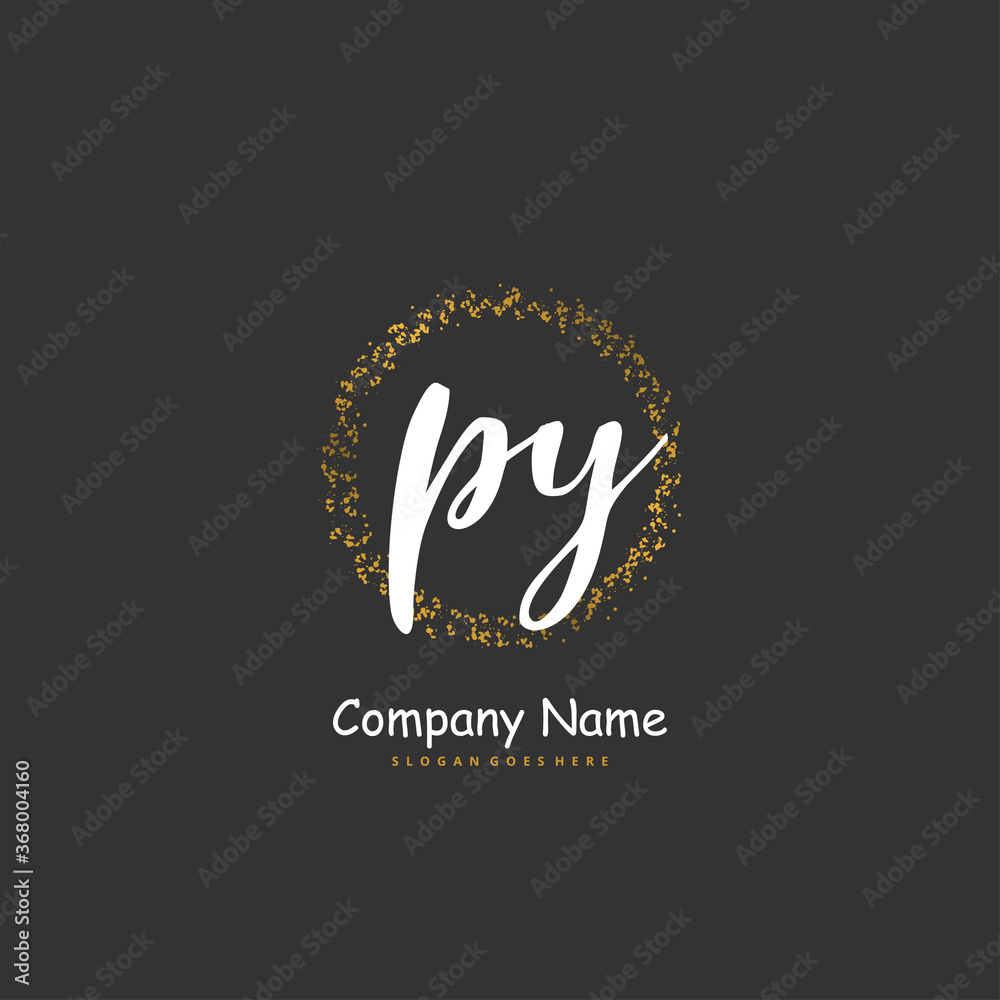 P Y PY Initial handwriting and signature logo design with circle. Beautiful design handwritten logo for fashion, team, wedding, luxury logo. P Y PY Initial handwriting and signature logo design with circle. Beautiful design handwritten logo for fashion, team, wedding, luxury logo.